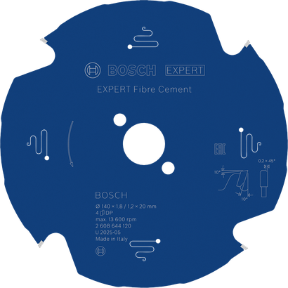 Pilový kotouč Bosch EXPERT na vláknocement pro vláknocement.