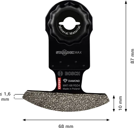 Diamantový rohový kotouč Bosch EXPERT MATI 68 RSD4.