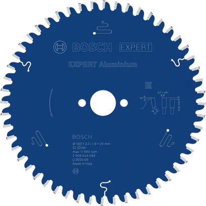 Kotoučová pila Bosch EXPERT na hliník 160 mm T52.