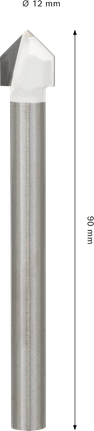 Měkký keramický vrták Bosch CYL-9 12 x 90 mm.