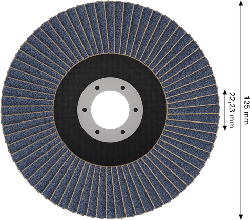 Lamelový kotouč Bosch X451 G40, 125 mm pro broušení kovu.