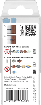 Sada vrtáků Bosch EXPERT HEX-9, 5dílná.