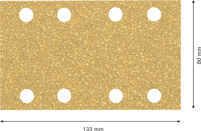 Brusný papír Bosch EXPERT C470, zrnitost 40, 80x133 mm.