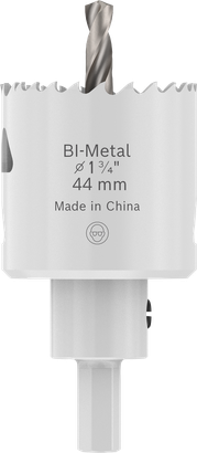 Děrová pila s upínacím čepem Bosch Multi Material o průměru 44 mm.