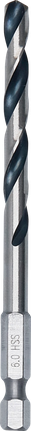Spirálový vrták Bosch HSS 6 mm s šestihrannou stopkou 1/4".