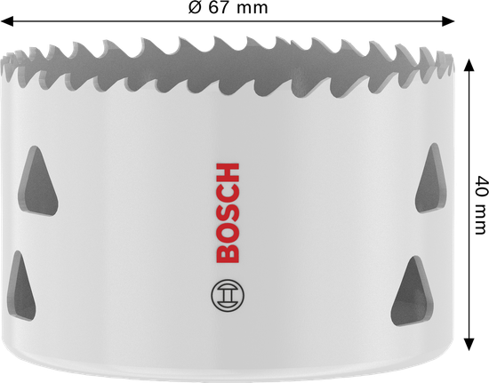 Závitová děrová pila Bosch Multi Material 67 x 40 mm.