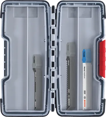 Sada 30dílných pilových plátků do přímočaré pily Bosch na dřevo a kov.