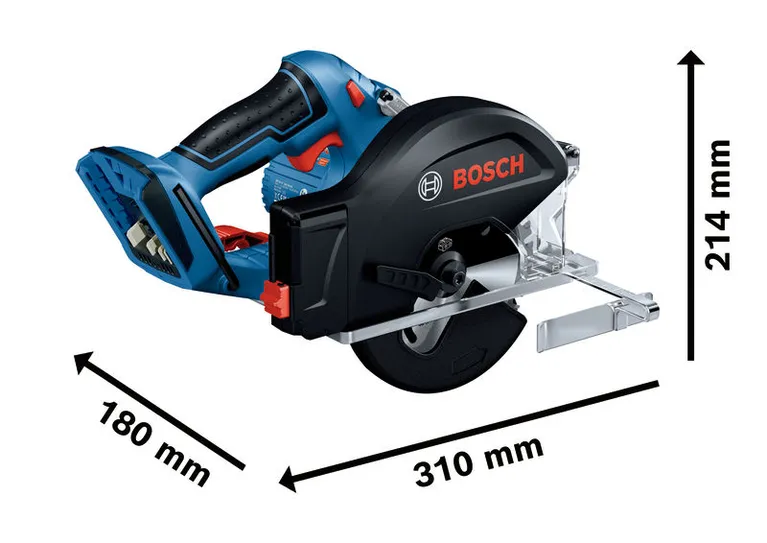 Akumulátorová okružní pila Bosch GKM 18V-50, délka 310 mm.