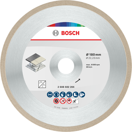 Řezací kotouč Bosch na keramiku 180 mm pro řezání dlaždic.