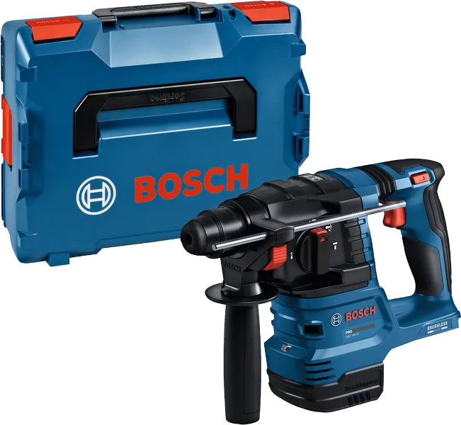 Vrtací kladivo Bosch GBH 18V-22 s přepravním kufrem.