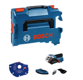 Sada úhlové brusky Bosch GWS 18V-11 S s karbidovým řezným kotoučem.