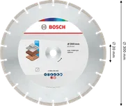 Diamantový řezný kotouč Bosch pro více materiálů 300 mm.