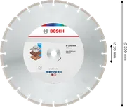 Diamantový řezný kotouč Bosch Multi Material 350 x 20 mm.