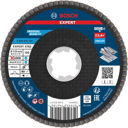 Lamelový kotouč Bosch EXPERT X782 115 mm G120 X-Lock.