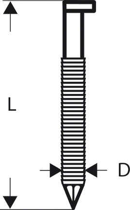Šroub Bosch s drážkovanou hlavou a drážkami.