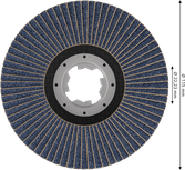 Lamelový kotouč Bosch PRO X571, úhlový, 115 mm, G120 X-Lock.