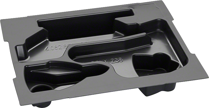 Vkládací přihrádka Bosch pro uložení příslušenství k elektrickému nářadí.