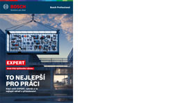 Na obrázku je velká tabule s nástroji a materiály na práci, s modrým pozadím a nápisem "TO NEJLEPŠÍ PRO PRÁCI".