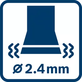 Schwingungsemissionswert ah ∅ 2,4 mm 