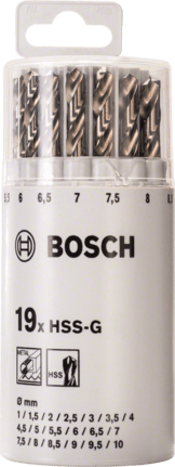 Bosch Metallbohrer-Set HSS-G Toughbox 135° 18-teilig DIN 338