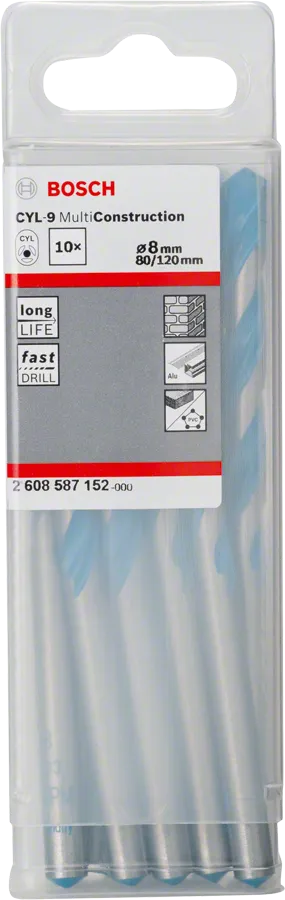 Punte Trapano Bosch Professional Expert - Set 10 Pezzi Per Calcestruzzo E Materiali Duri - Foto 4