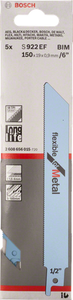 Bosch S 922 EF 6″ Metallsägeblatt.