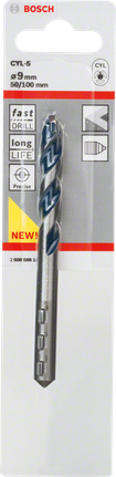 Bosch CYL-5 Betonbohrer 9mm für schnelles Bohren.