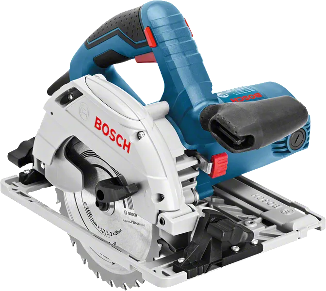 Handkreissäge GKS 55+ GCE von Bosch zum Holzschneiden.