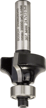 L 22 mm G 66mm Bosch Zubehör 2 608 628 345 Abrundfräser 8 mm R1 15 mm 