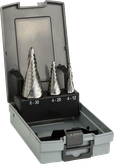 Bosch 3-teiliges HSS-Stufenbohrer-Set im Koffer.