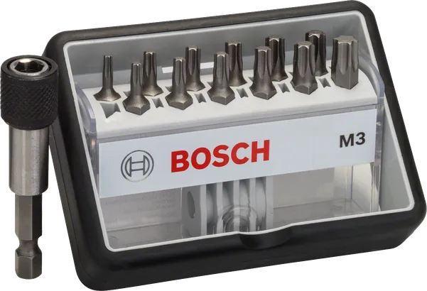 Bosch Robust Line 12+1 Schrauberbit-Set Extra Hart.