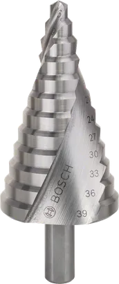Bosch HSS-Stufenbohrer 6-39 mm zum präzisen Bohren von Löchern.