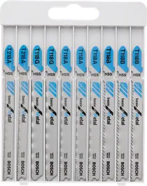 Bosch 10-teiliges Stichsägeblatt-Set Basic für Metall.