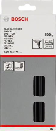 Bosch schwarze Klebesticks 11mm.