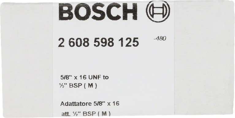 Bosch 5/8″ Adapter für Diamantbohrkronen.