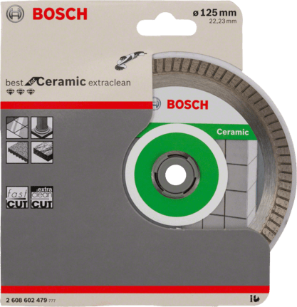 Bosch Pro Diamanttrennscheibe Best for Ceramic Extraclean Turbo zum Schneid NEU 