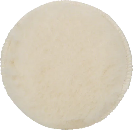 Bosch Polierpad mit weicher Wolloberfläche.