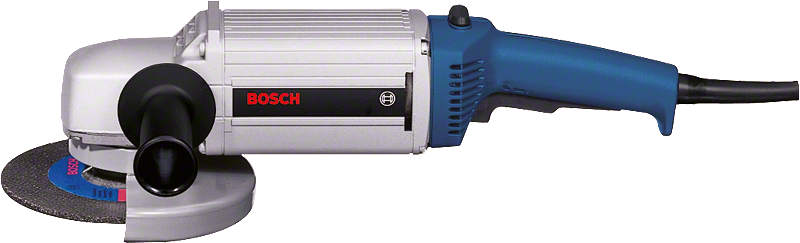 Bosch Winkelschleifer mit Seitenhandgriff.