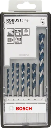 Bosch 7-teiliges Betonbohrer-Set CYL-5 4–10 mm.