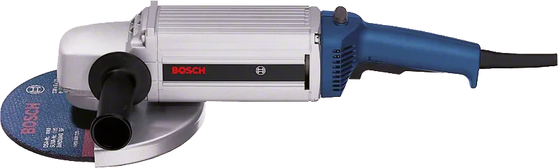 Bosch Winkelschleifer mit Seitenhandgriff.