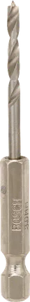 Bosch Zentrierbohrer mit 1/4-Zoll-Sechskantschaft.