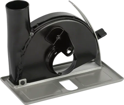 Bosch -Schneidführung mit Staubabsauganschluss.