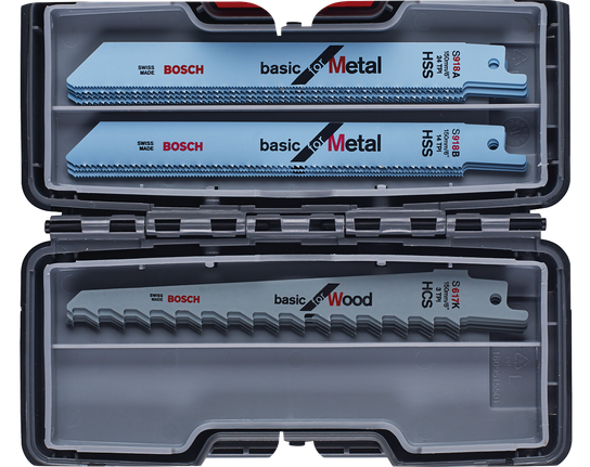 15-tlg. Wood and Metal Säbelsägeblatt-Set, Toughbox - Bosch Professional