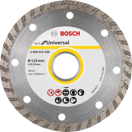 Bosch Universal-Diamant-Trennscheibe 115 mm für verschiedene Materialien.