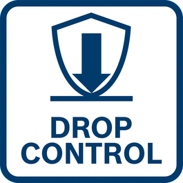 Erhöhter Anwenderschutz dank der Drop Control-Funktion schaltet das Werkzeug sich aus, wenn es versehentlich fallen gelassen wird