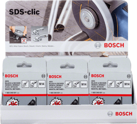 5 SDS-Clic Schnell Spann Abziehvorrichtungen für M14 Winkelschleifer Spannmutter 