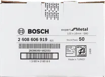 Bosch Faser-Schleifscheibe R444 Expert für Metall, Körnung 80.