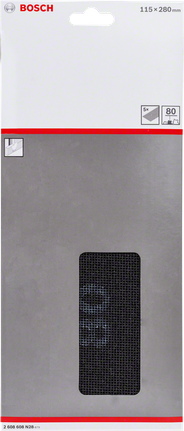 Bosch Schleifgitter 115×280mm 80er Körnung.