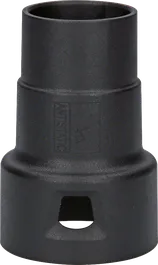 Bosch Staubsaugeradapter mit Anschlüssen unterschiedlicher Durchmesser.