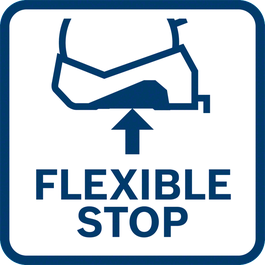  „Einfacher Einsatz durch einzigartige flexible Stopptaste unten am Bandmaß 
"